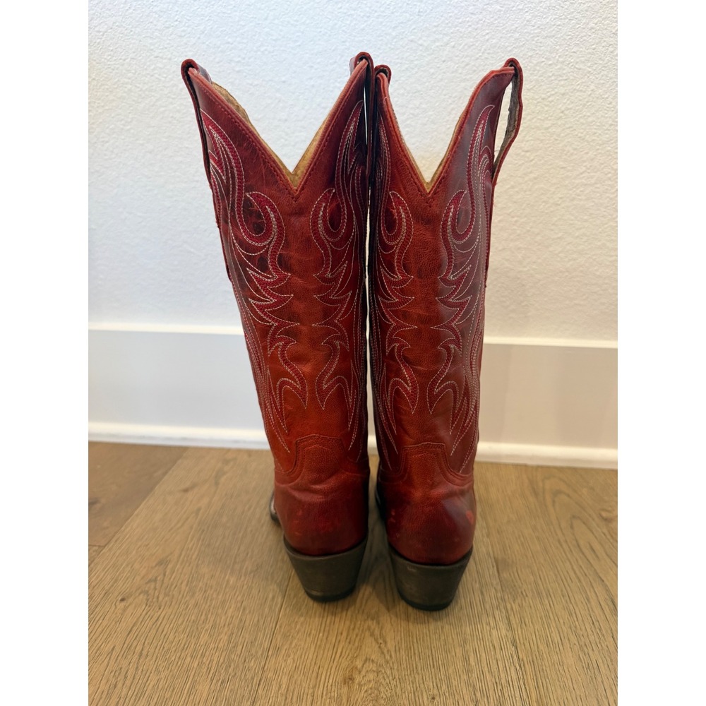 Idyllwind Women's Redhot Leather Cowboy Boots Snip Toe BIWFA22L106 6B - Picture 4 of 9